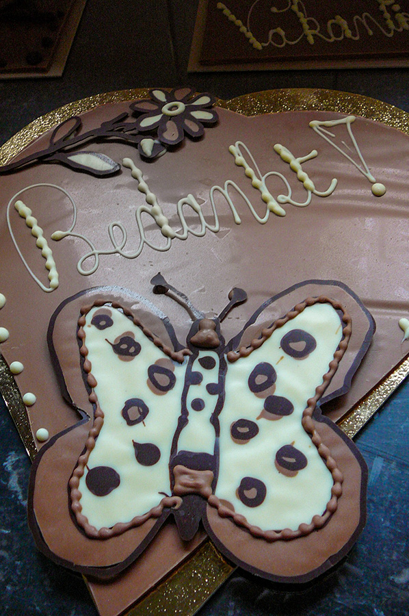 Bedanking vlinder chocolade - De Muyt